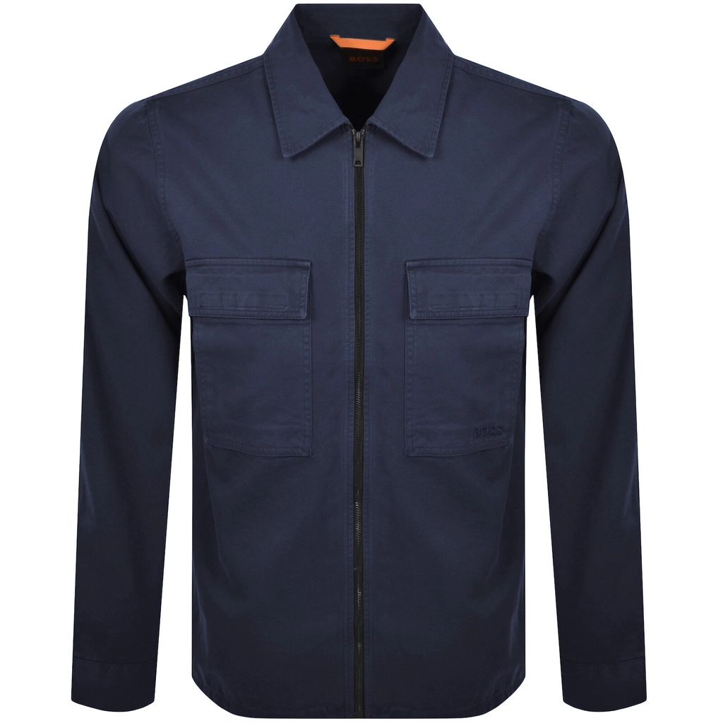 Hugo Boss BOSS Lovel Full Zip Overshirt Blue